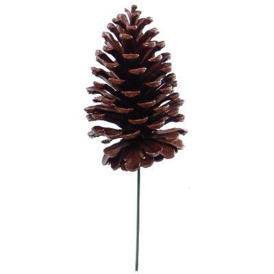 Cueillette pliable en pin - pommes de pin artificielles réalistes avec tige flexible, parfaites pour les décorations des Fêtes, les couronnes, les guirlandes et les décorations de Noël