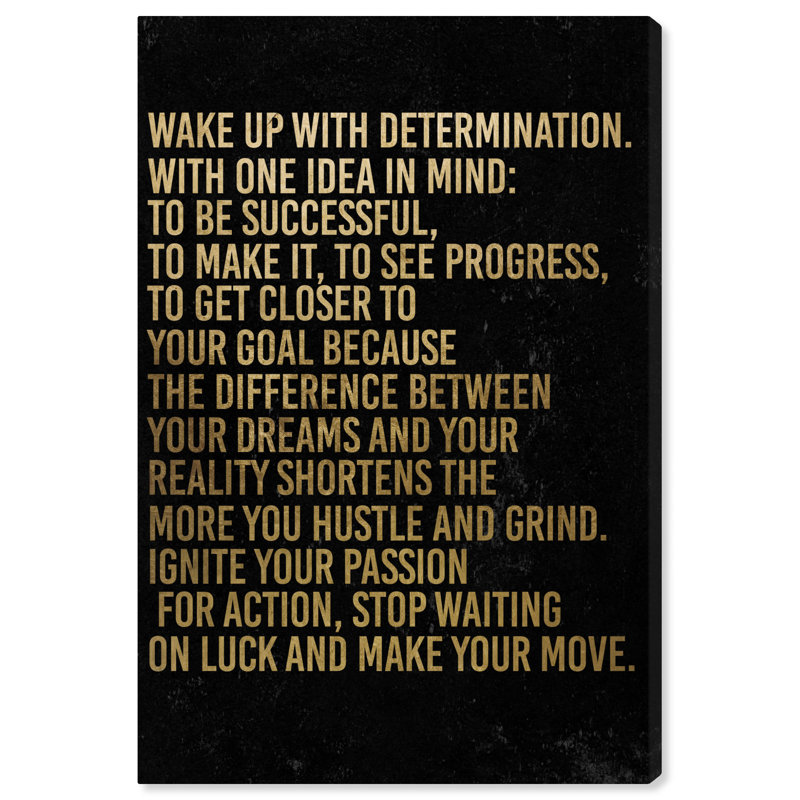 «Empowered Women Quotes and Sayings déterminer et réalité», impression sur toile, H 36 po x l 24 po, Toile tendue