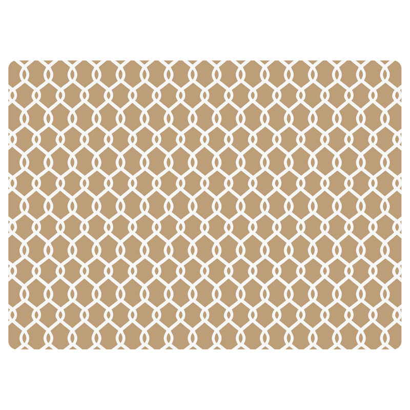Tapis de chaise de bureau 9 à 5 35 po x 47 po Chain Link, Kaki