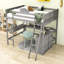 Wood Loft Bed with Desk and Shelves-70556376-123247229