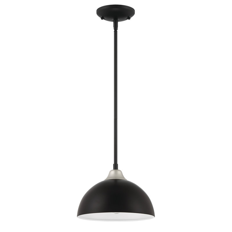  Luminaire suspendu d'extérieur noir à 1 ampoule H 15,88 po, H 15,88 po x l 15,75 po x P 15,75 po