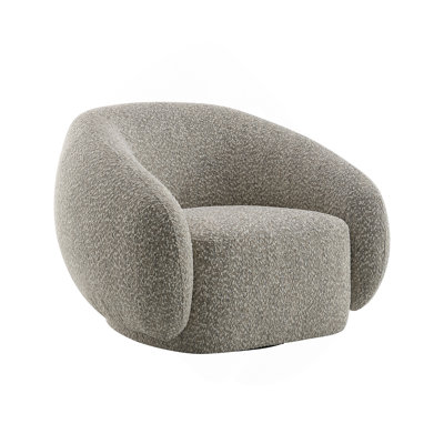 Fauteuil brun pivotant avec pivot
