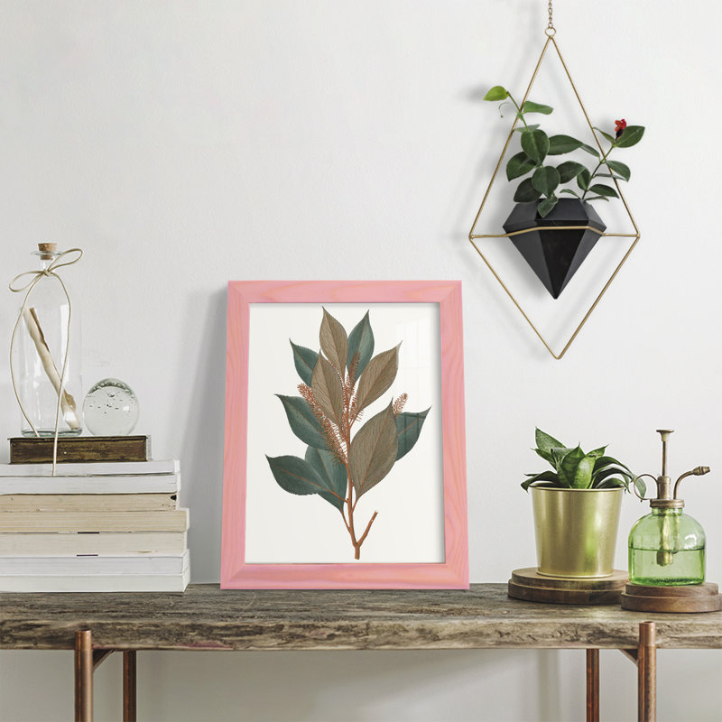 Fall Foliage VII, reproduction d'art encadrée, H 11 po x l 9 po x P 1 po, Rose
