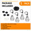 Cluff 4 - Light Black Cluster Pendant