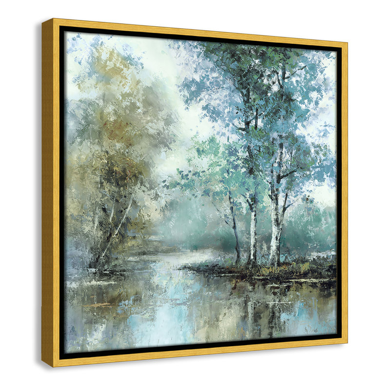 Spring's Grace I - Square Version Print par T.C. Chiu, H 17,5 po x l 17,5 po, Doré