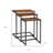 Kendrik 23.5" H x 18" W Solid Wood C-Table Nesting Tables-664734424-611362263
