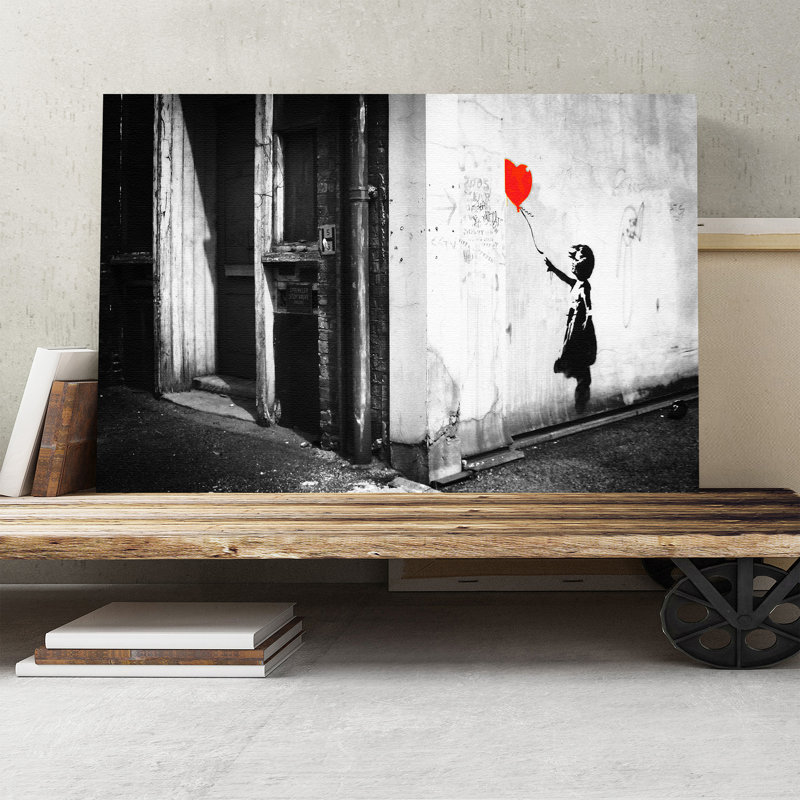 Banksy - Wrapped Canvas Print, 40cm H x 60cm W