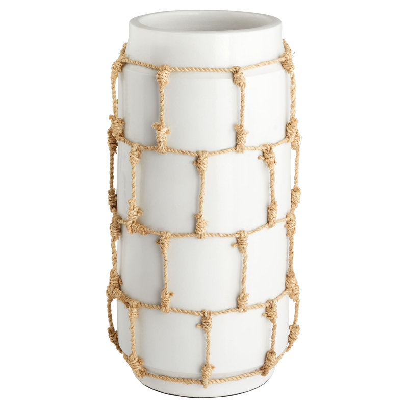 Antrea Handmade Ceramic / Porcelain Table Vase, 17.25" H x 9.25" W x 9.25" D