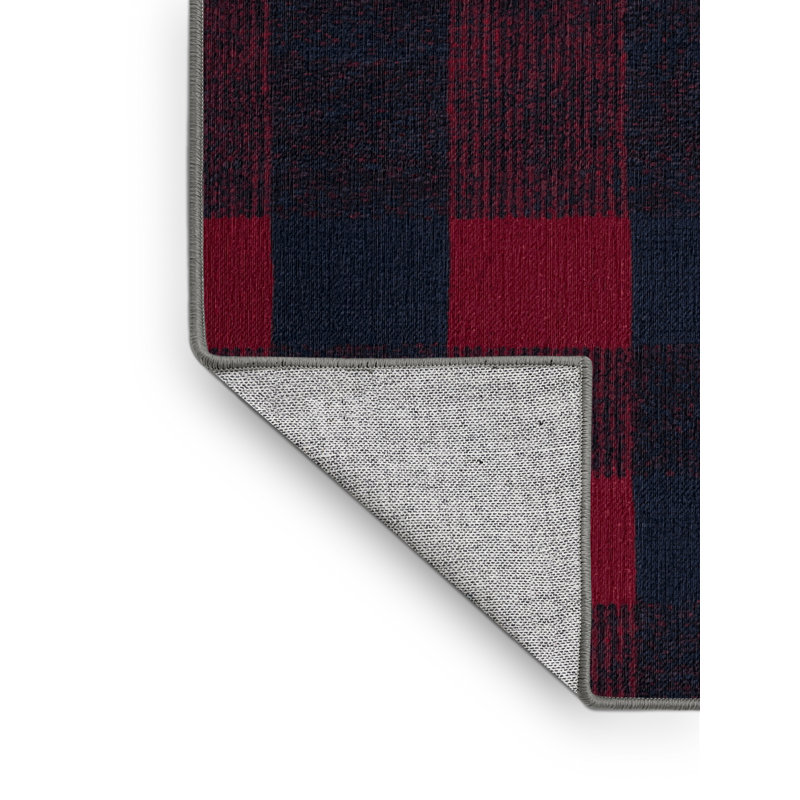 Tapis mauve lavable à la machine, Rond 5 pi