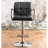 Aarvin Swivel Upholstered Adjustable Height Counter Stool with Metal Frame-11950446