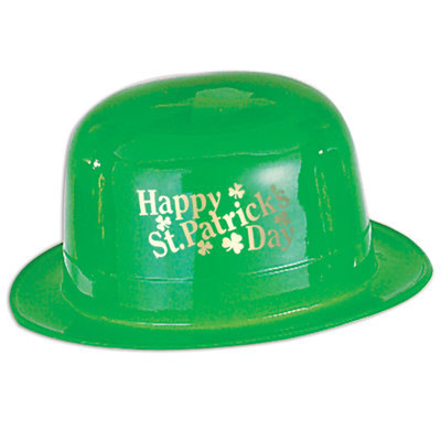 Derby en plastique Happy St Patrick's Day