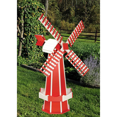 Weather Resistant Plastic Abstract Windmill