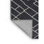 Tapis gris en treillis lavable à la machine-655520132