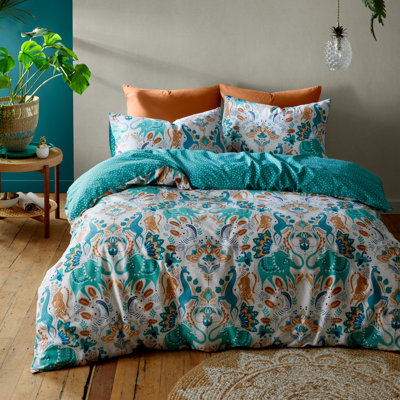 Carnival Animals Cotton Duvet Cover Set