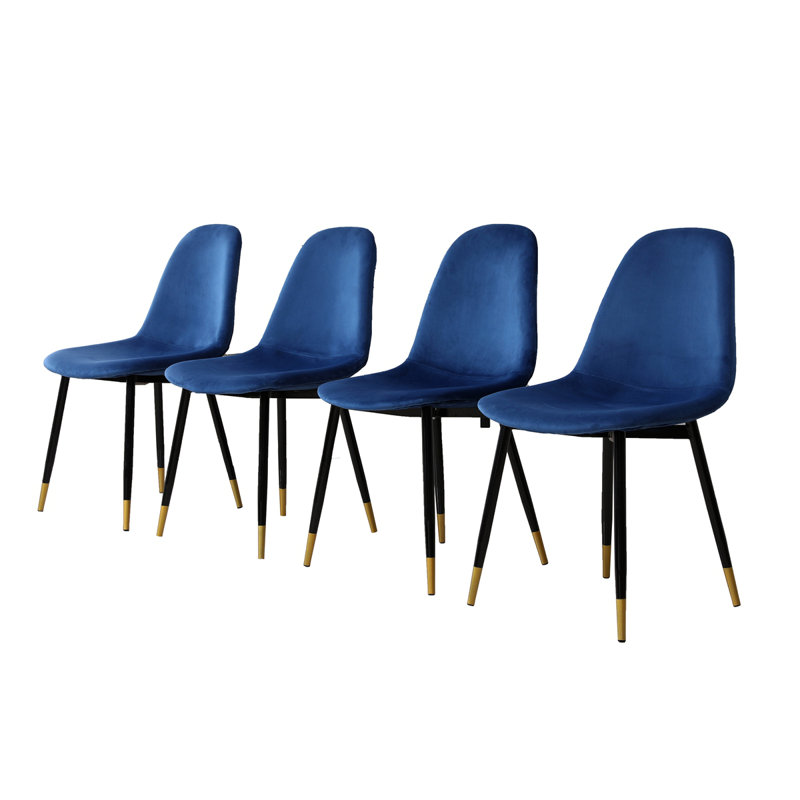 Chaises de salle à manger Lassan, Bleu
