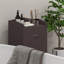Panier à linge inclinable 31 po, panier de rangement autoportant pour la maison, armoire de rangement pour salle de bain