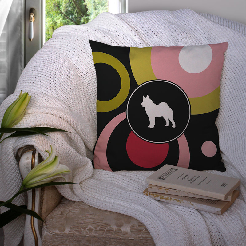 Coussin décoratif intérieur/extérieur norvégien elkhound