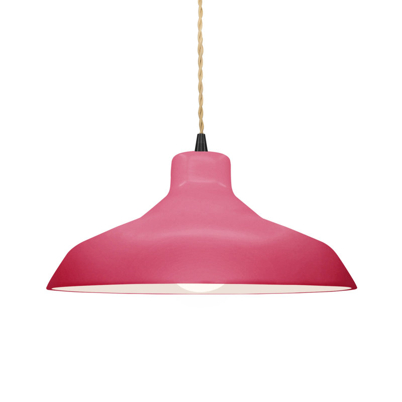 Gela 1 - Light Dome Pendant, 6.25" H x 13.5" W x 13.5" D, Matte Black