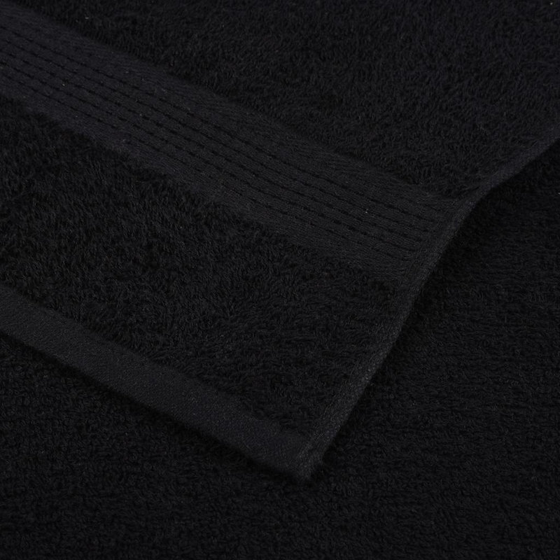 Sawiki 100% Cotton Bath Towels, Black, Bath Towel - 2 Pack