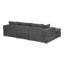 Large Arms Cordory Upholstered Modular Sectional With 2 Ottomans-1771315525