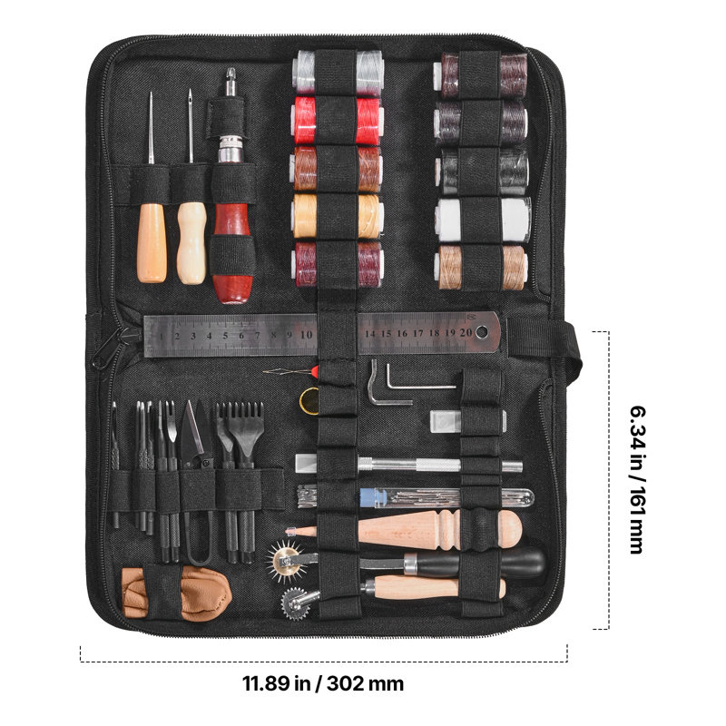Cuir, outils de travail, 38 pièces, outils de couture, estampage, estampage