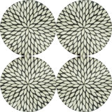 Talaria Collection 50% Capiz Shell - 50% Resin No Pattern Round Placemat