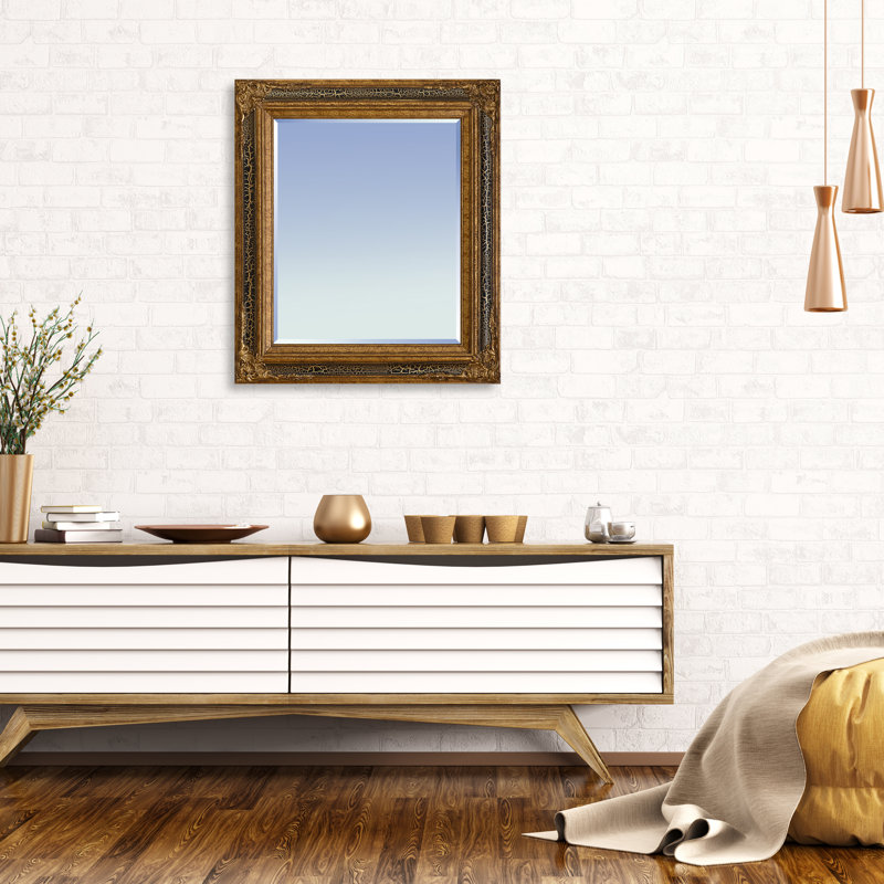 Wood Rectangle Wall Mirror
