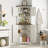 68" Corner Kitchen Pantry With 4 Doors And Adjustable Shelves-1859421547