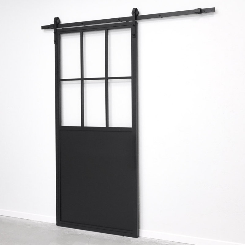 San Leandro Metal Sliding Door, 210cm H x 90cm W x 3cm D