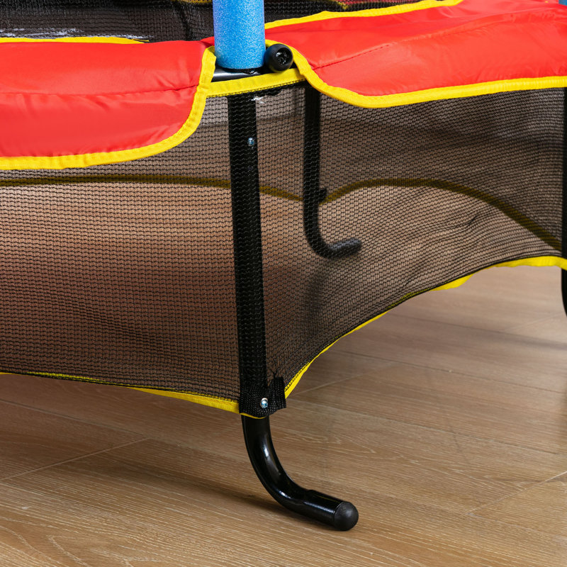 Ehrhart Freeport Park ft Round Kid / Toddler Trampoline with Handlebar (Wayfair Exclusive)