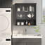 Armoire de salle de bain murale blanche-640432144