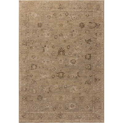 Tapis taupe / naturel Bungalow Rose Wrobel