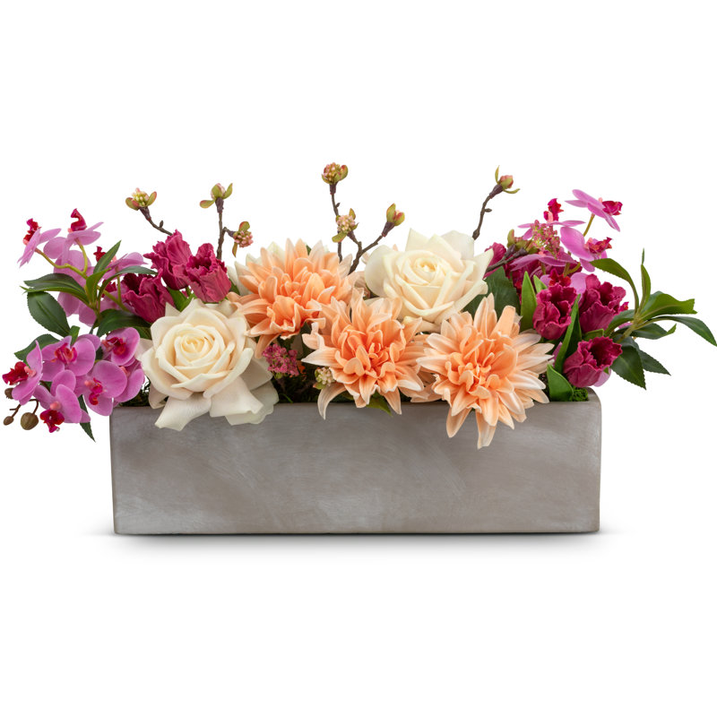Francesca RealTouch Mixed Floral Centerpiece