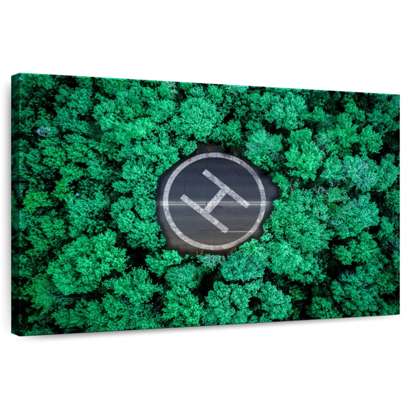 Mehar Jungle Helipad, 8" H x 12" W