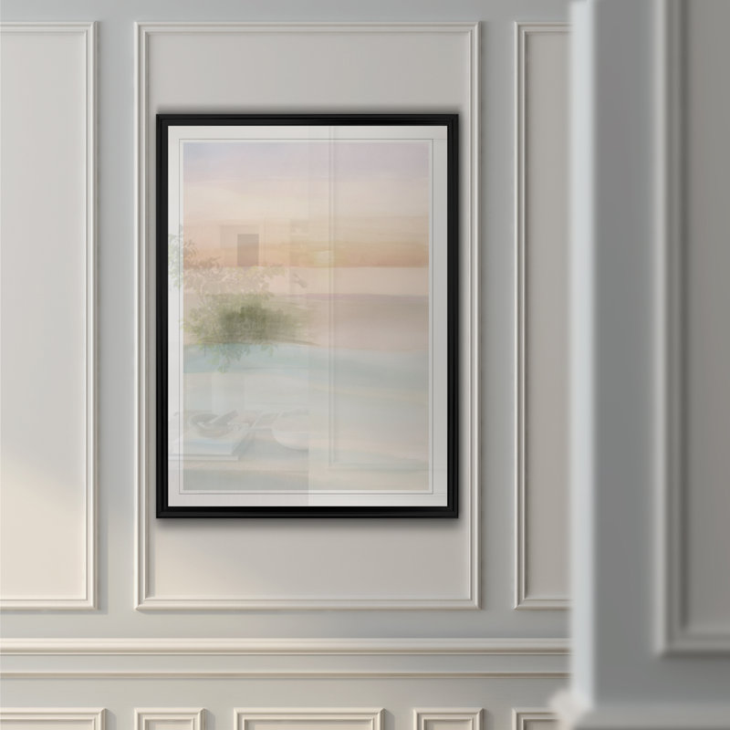 «Island Calm II», reproduction d'art sur toile, H 22,5 po x l 30,5 po x P 1,5 po, Cadre noir