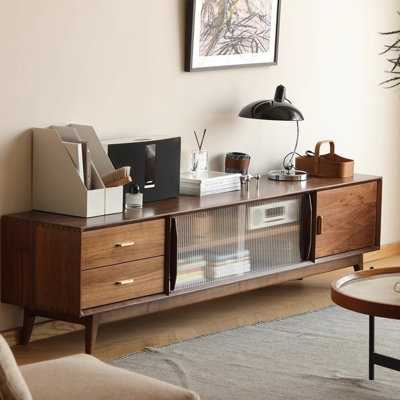 Walnut Wood TV Stand