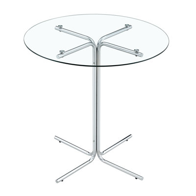 Tierra Round glass bar high table by JUFU