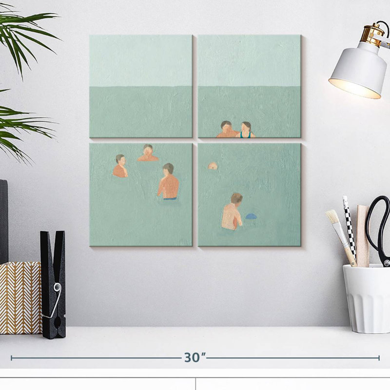 Senne The Swimmers II, H 18 po x l 18 po