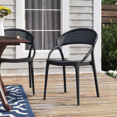 Chaise d'appoint empilable pour patio Farrah