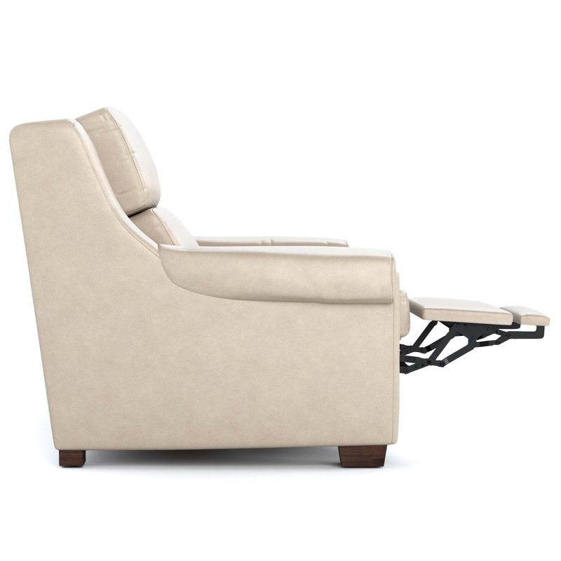 Chester Reclining Sofa, Sorrento Moonshine Genuine Genuine Leather