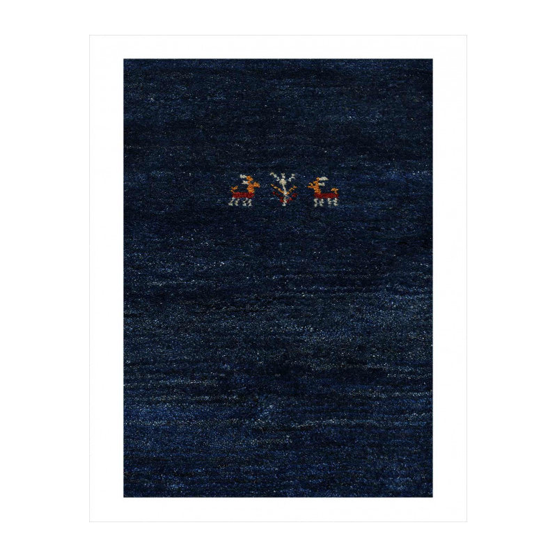 Fine Hand knotted Persian Gabbeh rug 5'1'' X 6'6''