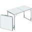 Table pliante de camping 47 po - Hauteur réglable, conception portable légère pour le camping, les pique-niques, le garage, l'utilisation à domicile, le pique-nique robuste, les corvées