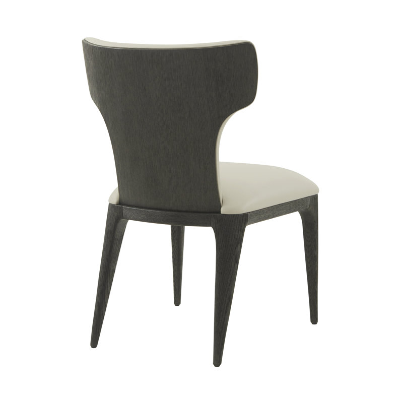 Repose Leather Dining Chair, Charcoal