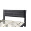 Lit de luxe 1 pièce de style contemporain avec tiroir de rangement