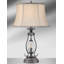 Lampe de table 27 po Revmet Gunmetal avec lampe en verre transparent Revere-1398757121