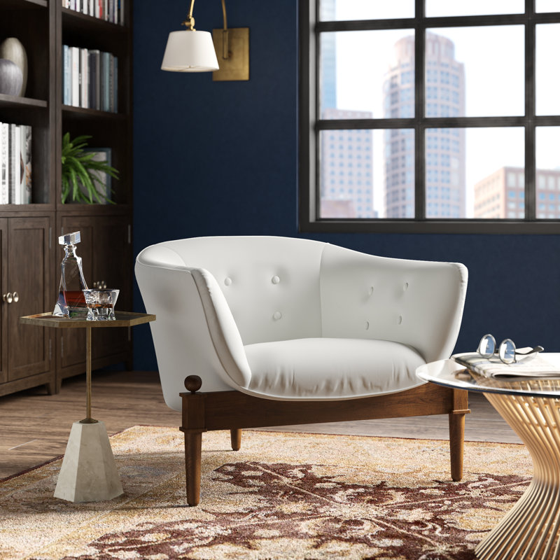 Mimi Chair, White Leather