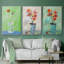 Orange pop encadrée sur toile, 3 pièces-91887503-91887504