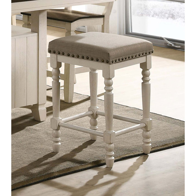 Tabouret en tissu Tasnim (ensemble de 2)