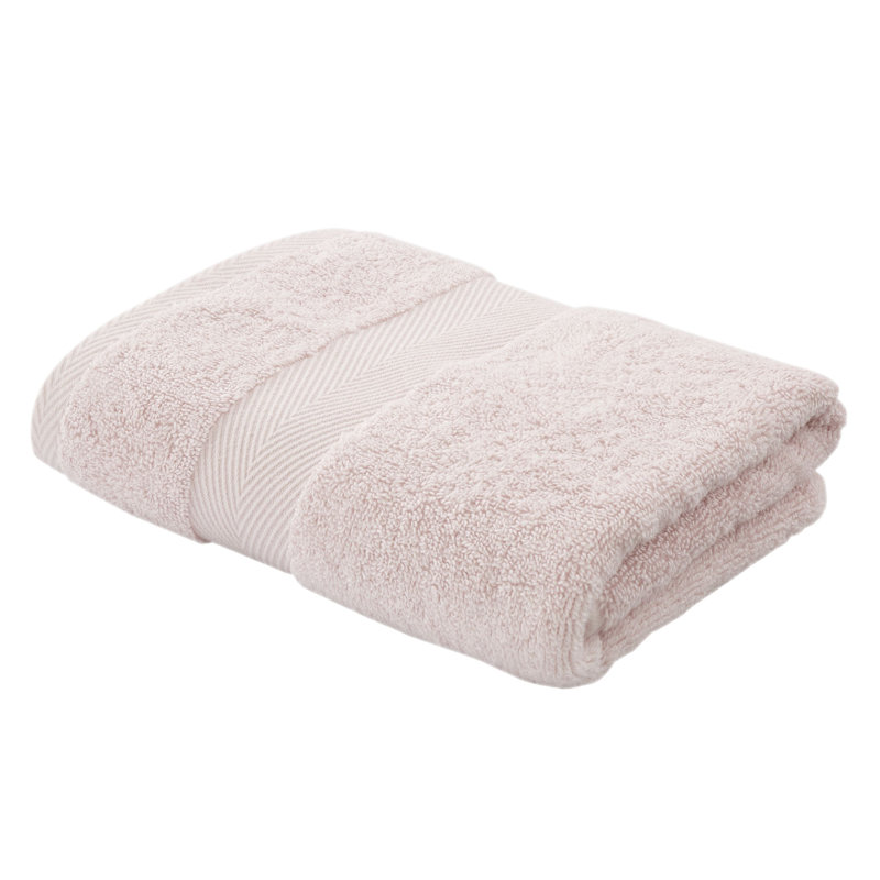 Silk Cotton Blend Towel, Blush