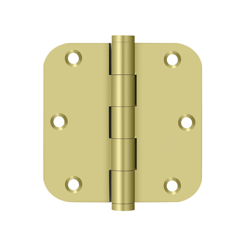 0.8'' x 2.5'' Brass Butt Bearing Hinge, Gold